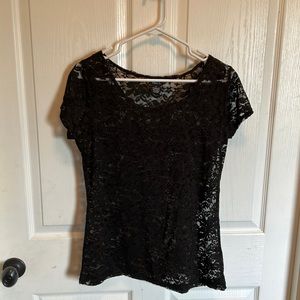 Black lace top